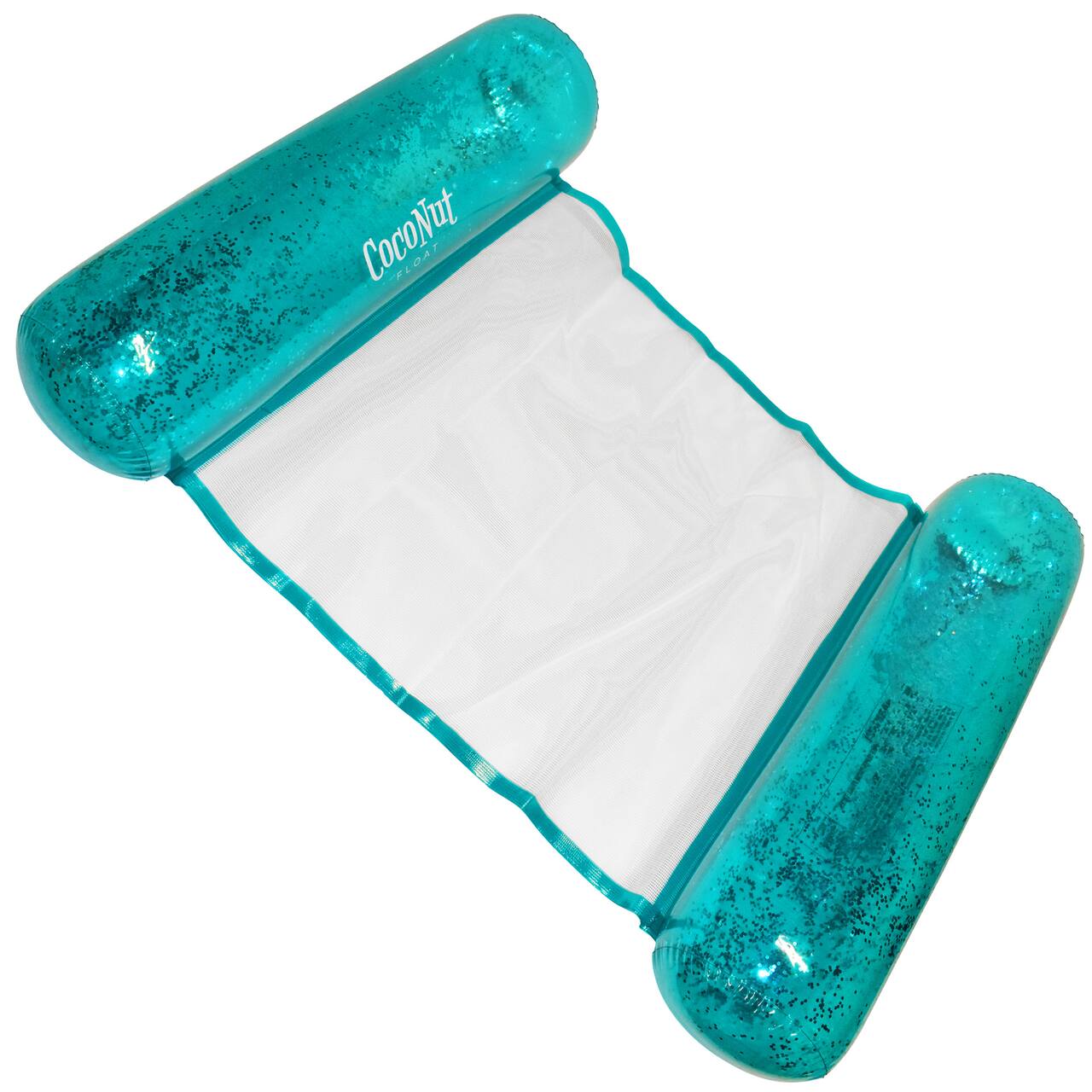 CocoNut Float 4ft. Aqua Glitter Hammock Pool Lounger